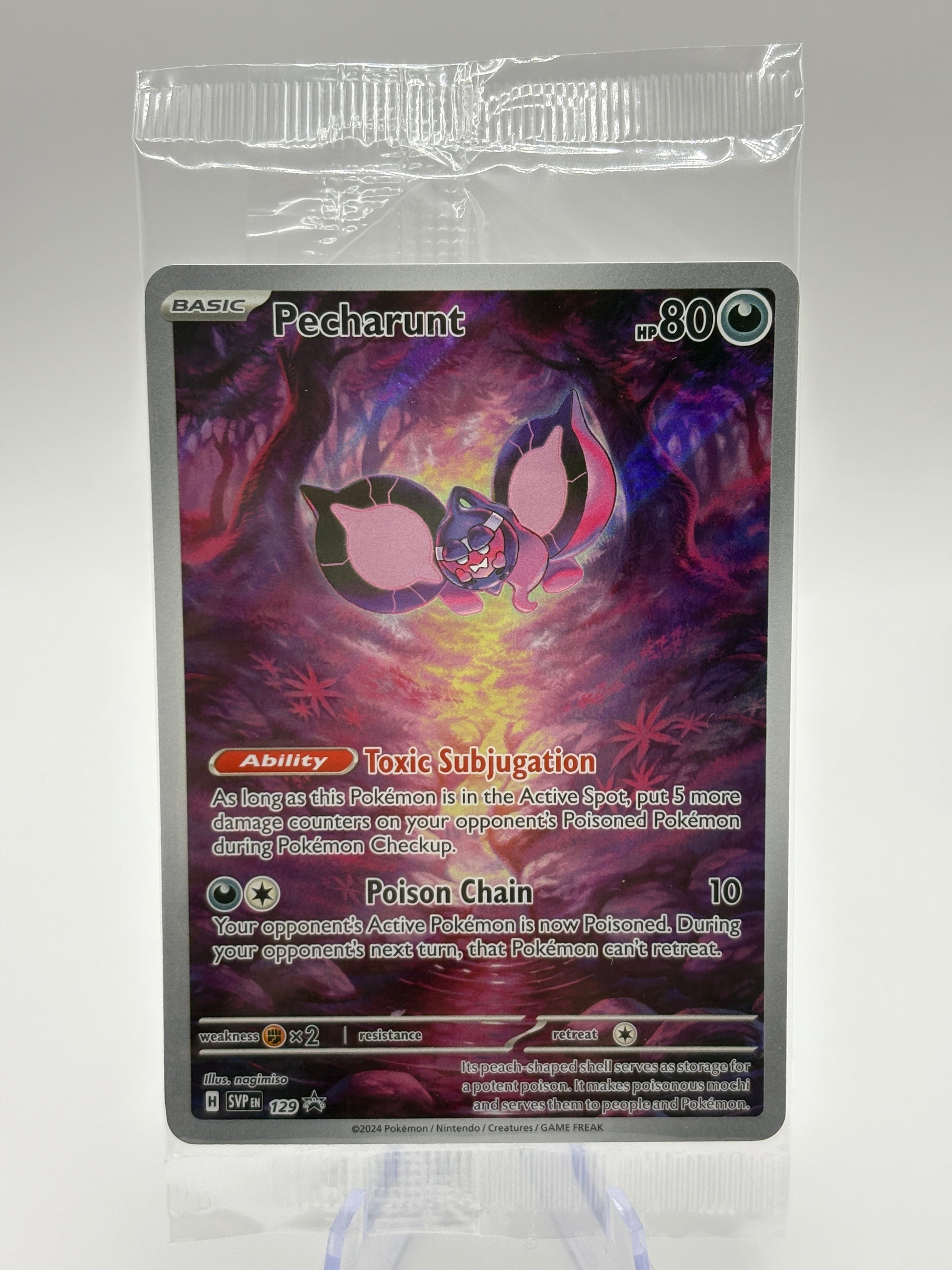 Pokemon TCG SVP Promos - Pecharunt SVP 129 Black Star Promo Illustration Sealed FRENLY BRICKS - Open 7 Days