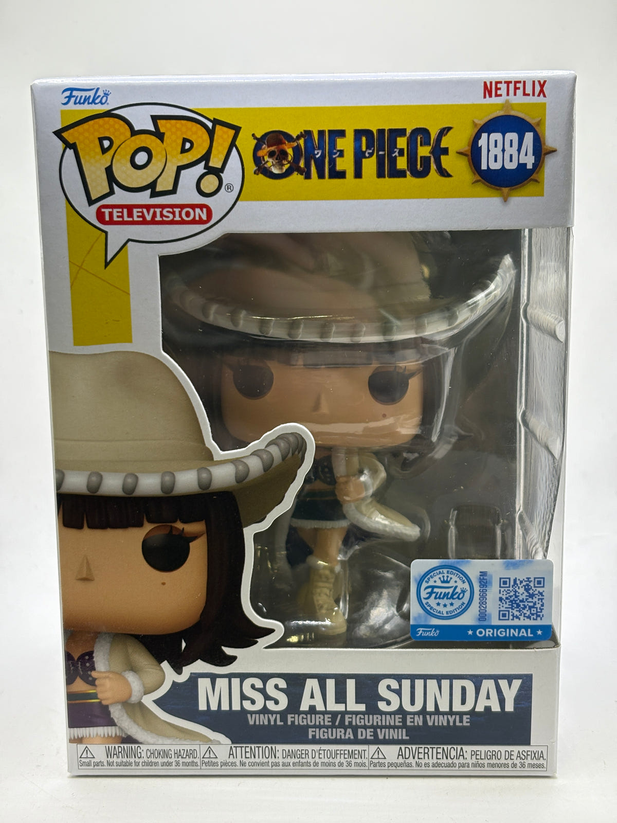 Funko POP! Television One Piece #1884 Miss All Sunday Vinyl Figure image 1