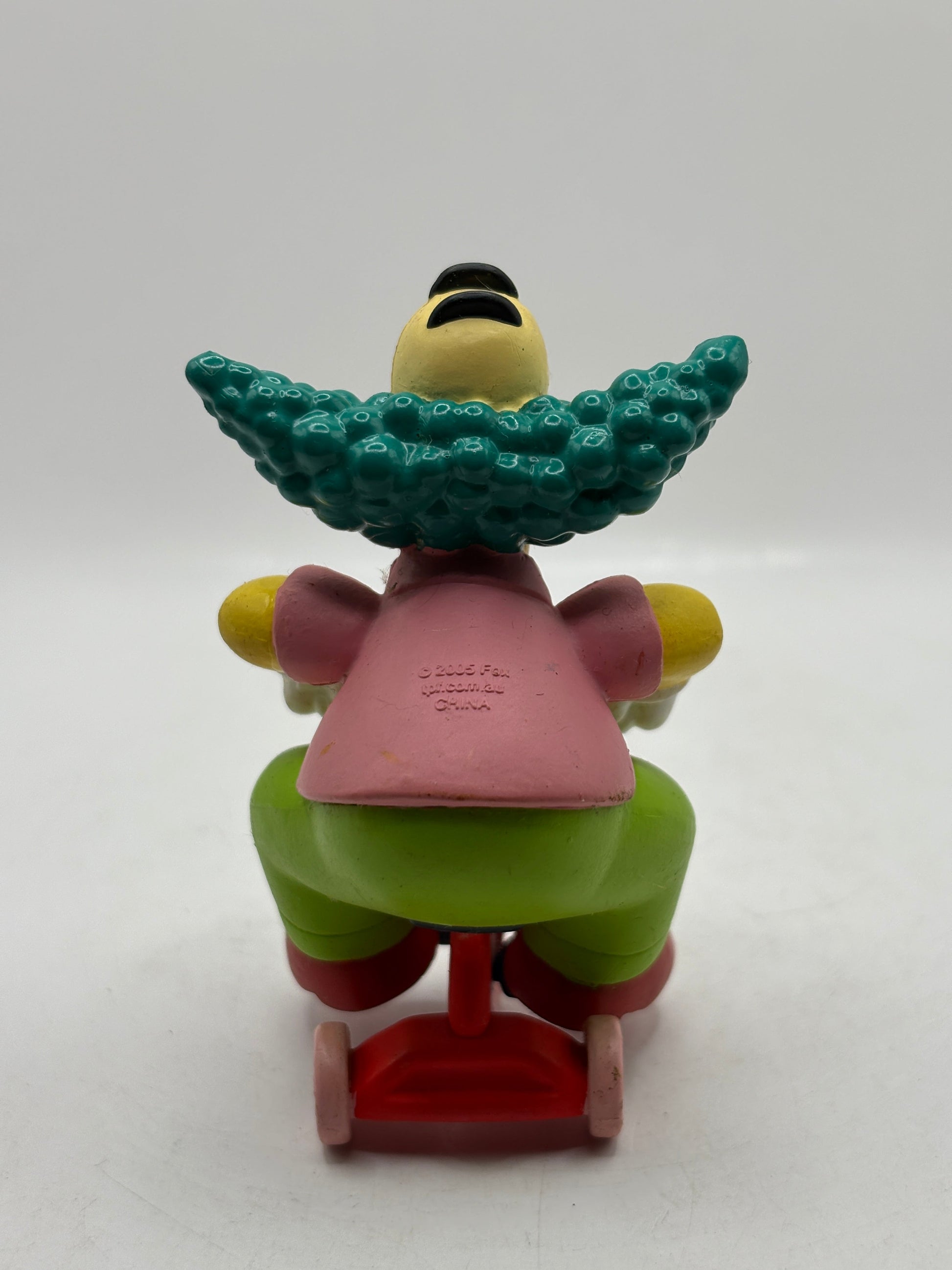 Vintage Krusty the Clown Tricycle Figure The Simpsons 2005 Riding a Bike FRENLY BRICKS - Open 7 Days