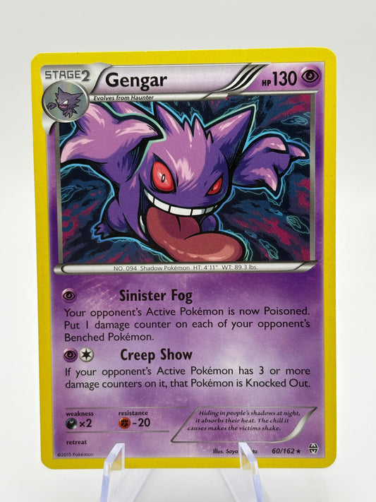 Pokemon TCG Breakthrough - Gengar 60/162 Non Holo Deck Exclusive LP FRENLY BRICKS - Open 7 Days