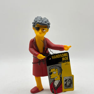 The Simpsons Figure (2009) - Handsome Moe with Tag FRENLY BRICKS - Open 7 Days