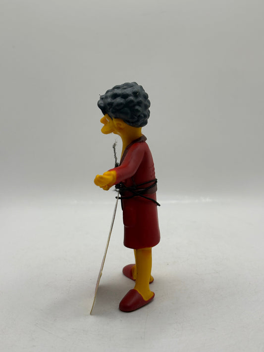 The Simpsons Figure (2009) - Handsome Moe with Tag FRENLY BRICKS - Open 7 Days