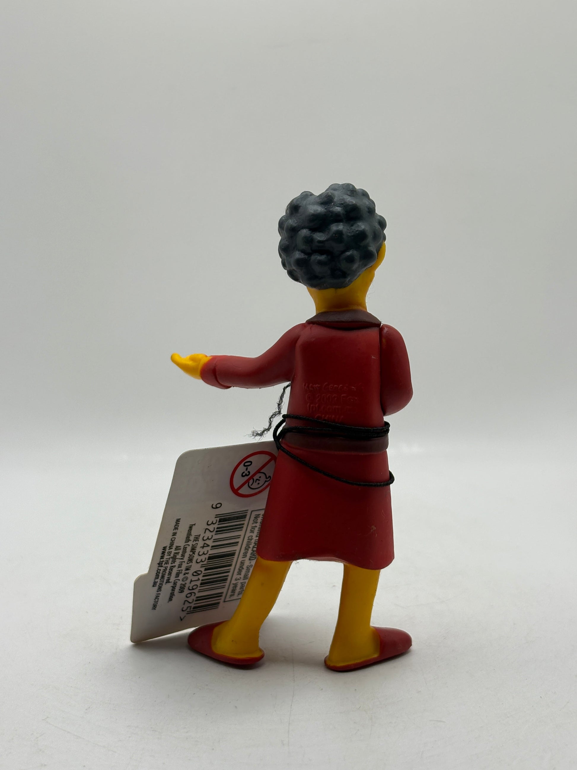 The Simpsons Figure (2009) - Handsome Moe with Tag FRENLY BRICKS - Open 7 Days