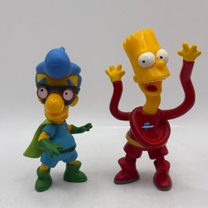 The Simpsons 2005/2006 Super Heroes Action Figure Lot - Homer, Bart & Milhouse FRENLY BRICKS - Open 7 Days