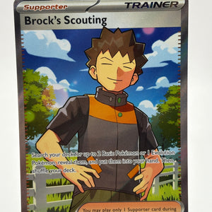 Pokemon TCG Journey Together - Brock’s Scouting 179/159 Full Art Trainer NM FRENLY BRICKS - Open 7 Days