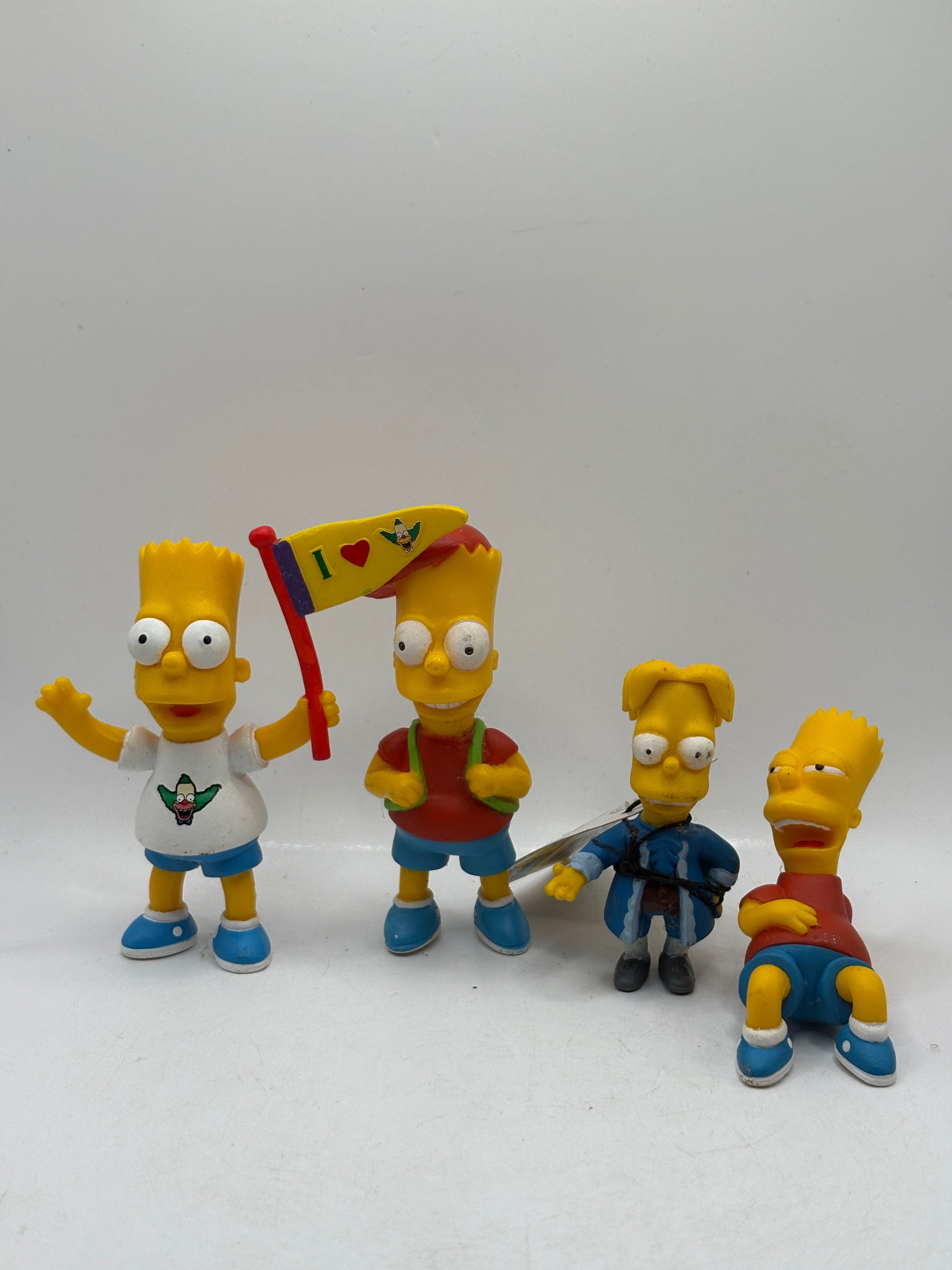 The Simpsons 2005/2006 Bart Simpson Action Figure Lot x 4 FRENLY BRICKS - Open 7 Days