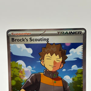 Pokemon TCG Journey Together - Brock’s Scouting 179/159 Full Art Trainer NM FRENLY BRICKS - Open 7 Days