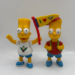 The Simpsons 2005/2006 Bart Simpson Action Figure Lot x 4 FRENLY BRICKS - Open 7 Days