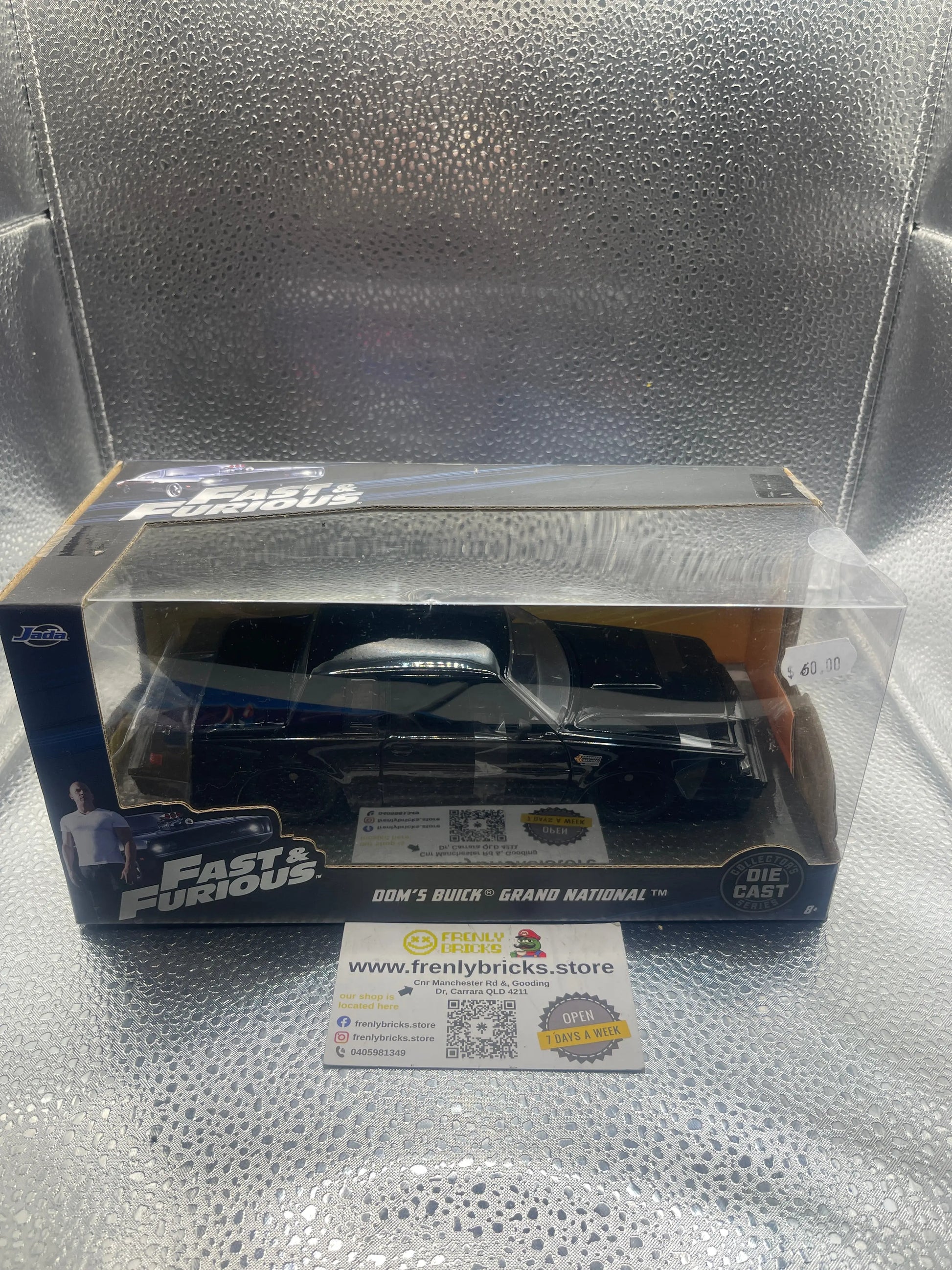 Jada Fast & Furious Dom’s Buick Grand National Black 99539 Diecast Model FRENLY BRICKS - Open 7 Days