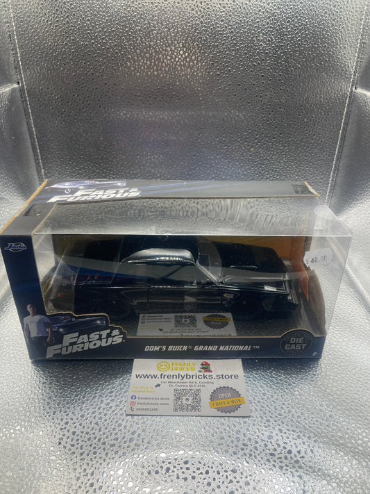 Jada Fast & Furious Dom’s Buick Grand National Black 99539 Diecast Model FRENLY BRICKS - Open 7 Days