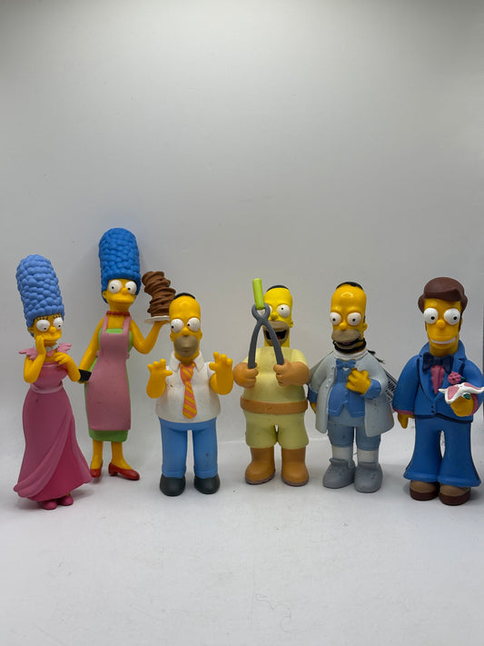 The Simpsons 2005/2006 Homer & Marge Figure Lot - Young Homer  & More FRENLY BRICKS - Open 7 Days