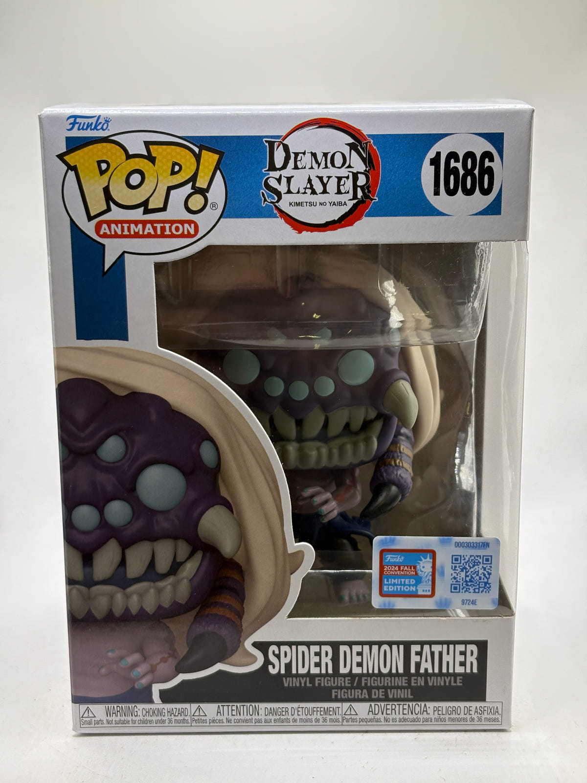 Funko POP! Animation Demon Slayer #1686 Spider Demon Father 2024 Fall Limited image 1
