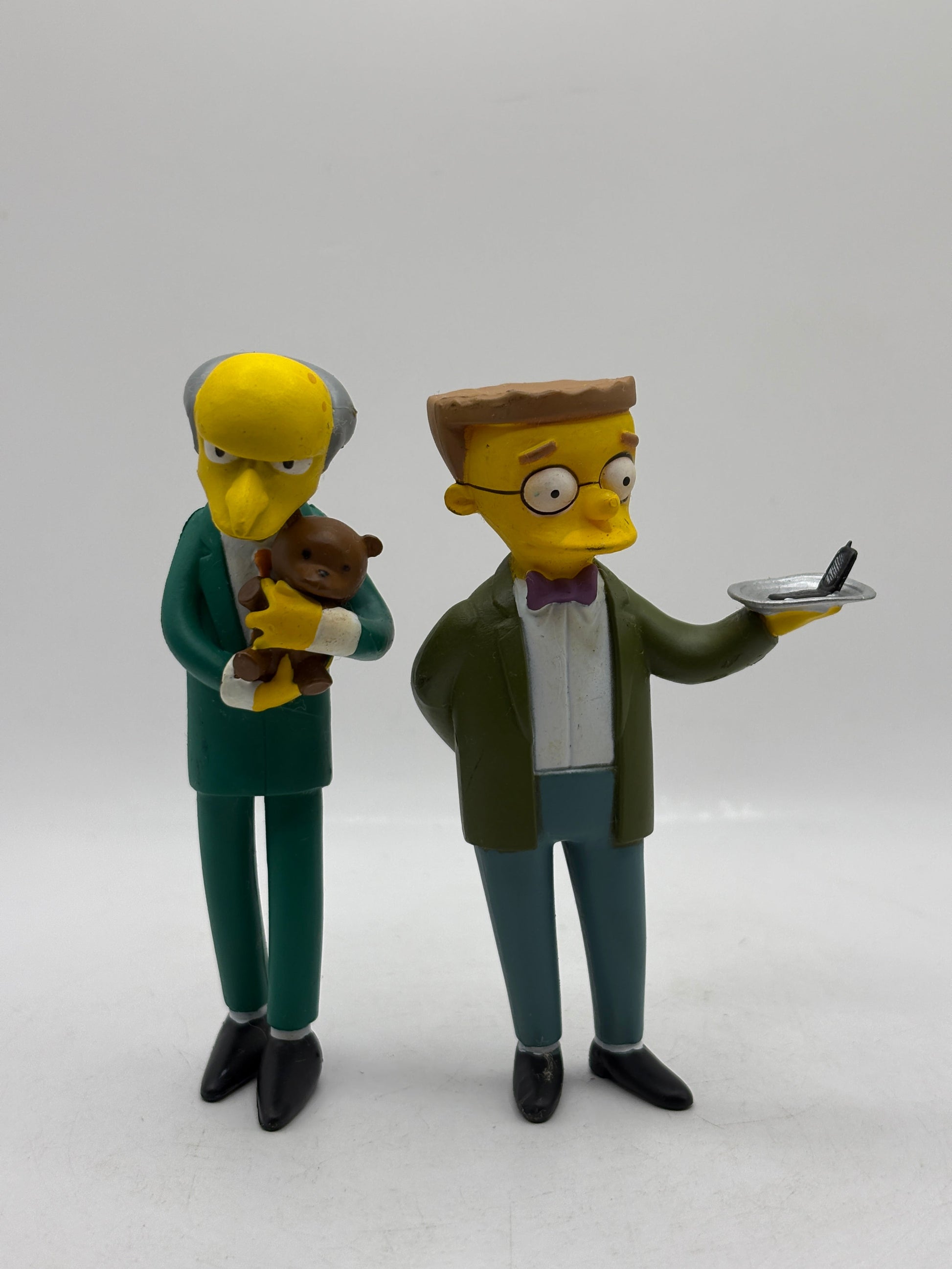 Mr Burns & Smithers - The Simpsons Greetings From Springfield Figures Rare 2007 FRENLY BRICKS - Open 7 Days
