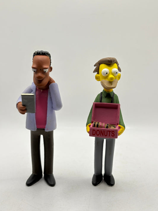 The Simpsons 2006 Lenny & Karl Action Figures Lot FRENLY BRICKS - Open 7 Days