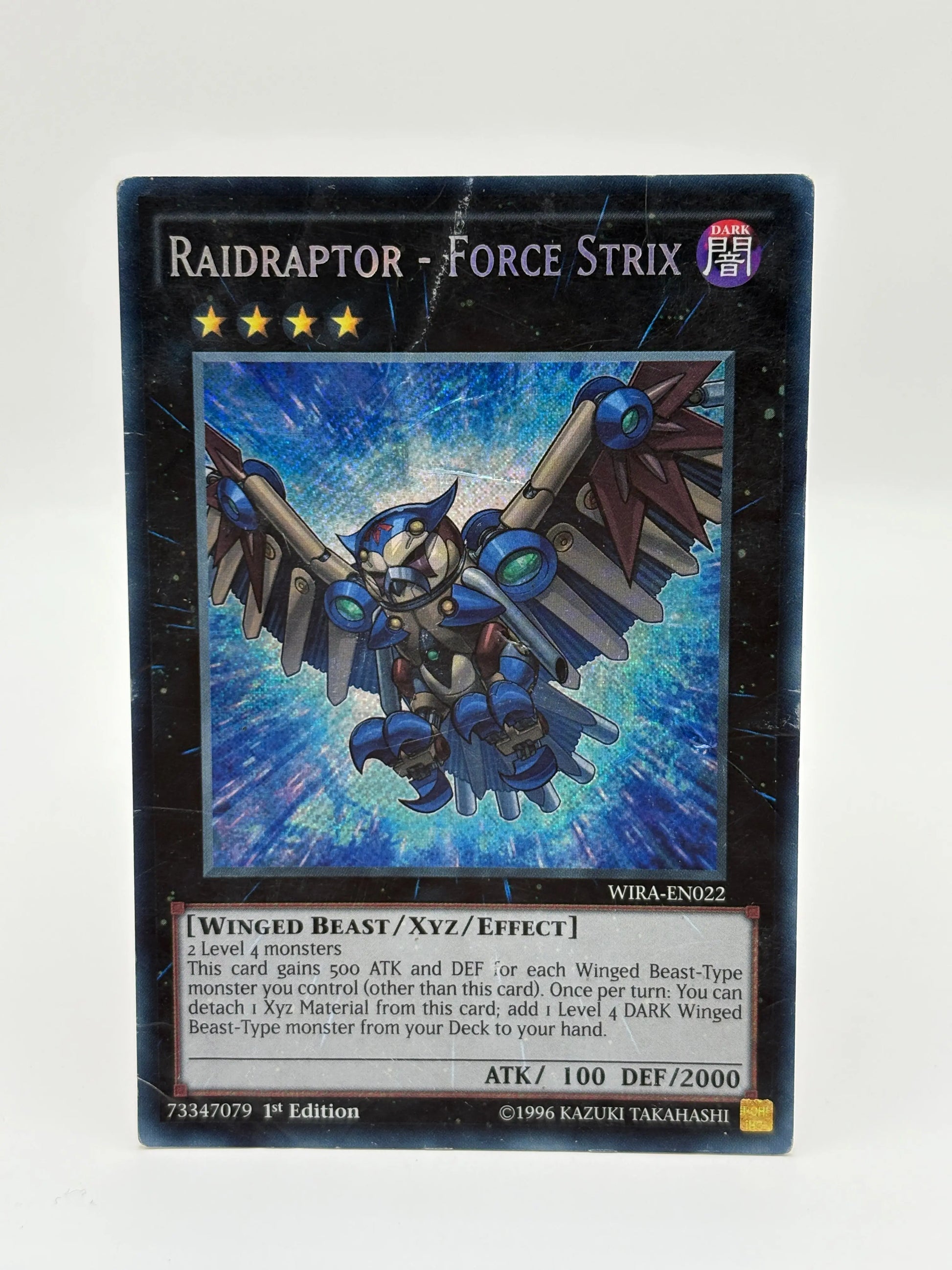 Yu-Gi-Oh Raidraptor - Force Strix 1st Edition Secret Rare WIRA-EN022 HP FRENLY BRICKS - Open 7 Days