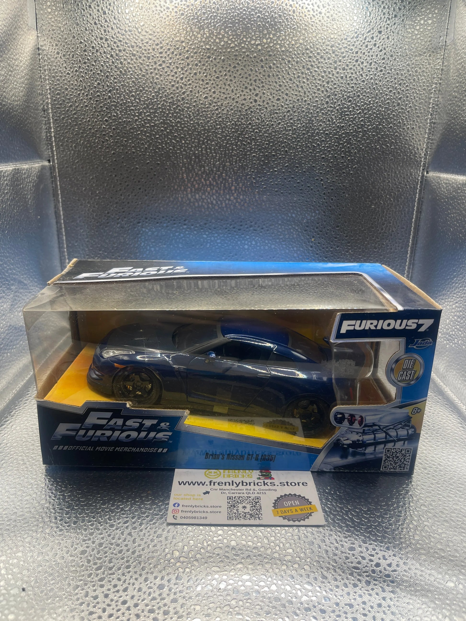 Fast & Furious Brian's Nissan GT-R R35 Furious7 Jada Toys 2015 FRENLY BRICKS - Open 7 Days