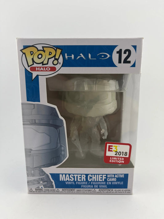 Funko POP Games Halo Master Chief with Active Camo #12 E3 2018 Limited Edition FRENLY BRICKS - Open 7 Days