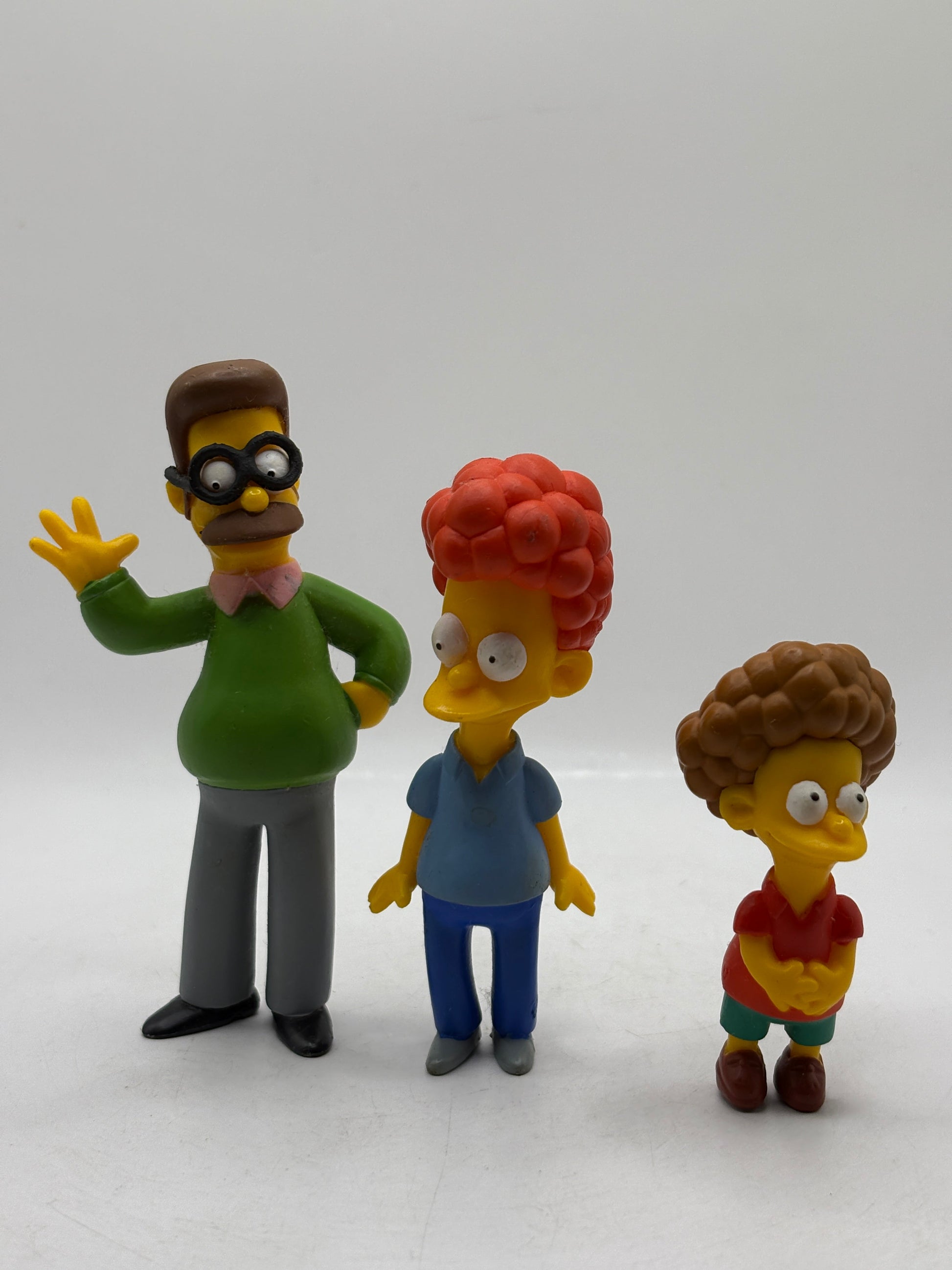 The Simpsons 2006 Flanders Action Figure Lot - Ned, Todd & Rod FRENLY BRICKS - Open 7 Days