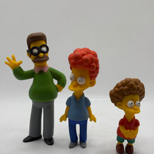 The Simpsons 2006 Flanders Action Figure Lot - Ned, Todd & Rod FRENLY BRICKS - Open 7 Days