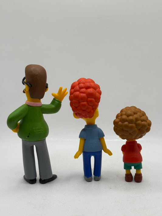 The Simpsons 2006 Flanders Action Figure Lot - Ned, Todd & Rod FRENLY BRICKS - Open 7 Days
