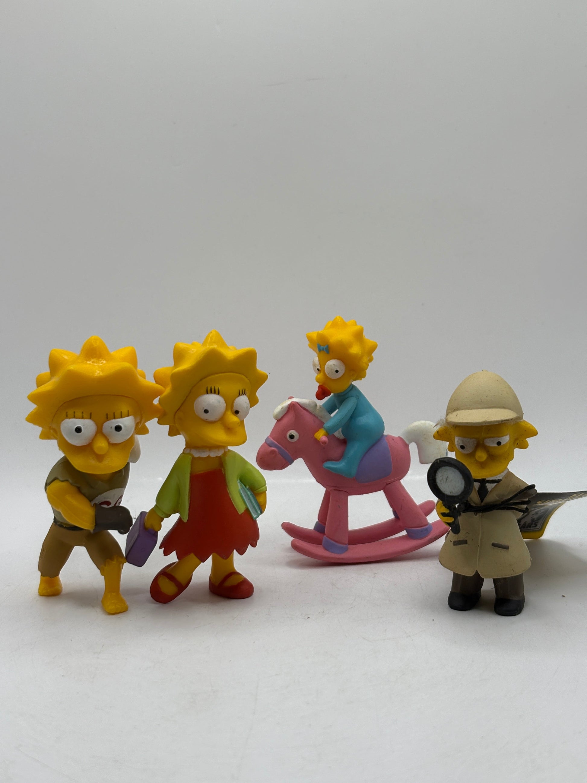The Simpsons 2006 Maggie & Lisa Action Figures Lot x 4 FRENLY BRICKS - Open 7 Days