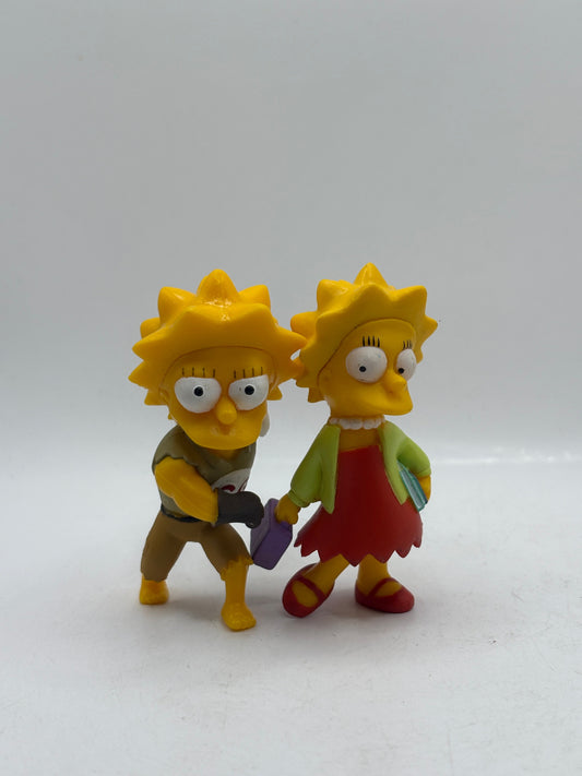 The Simpsons 2006 Maggie & Lisa Action Figures Lot x 4 FRENLY BRICKS - Open 7 Days