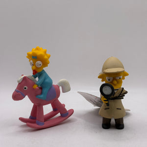The Simpsons 2006 Maggie & Lisa Action Figures Lot x 4 FRENLY BRICKS - Open 7 Days