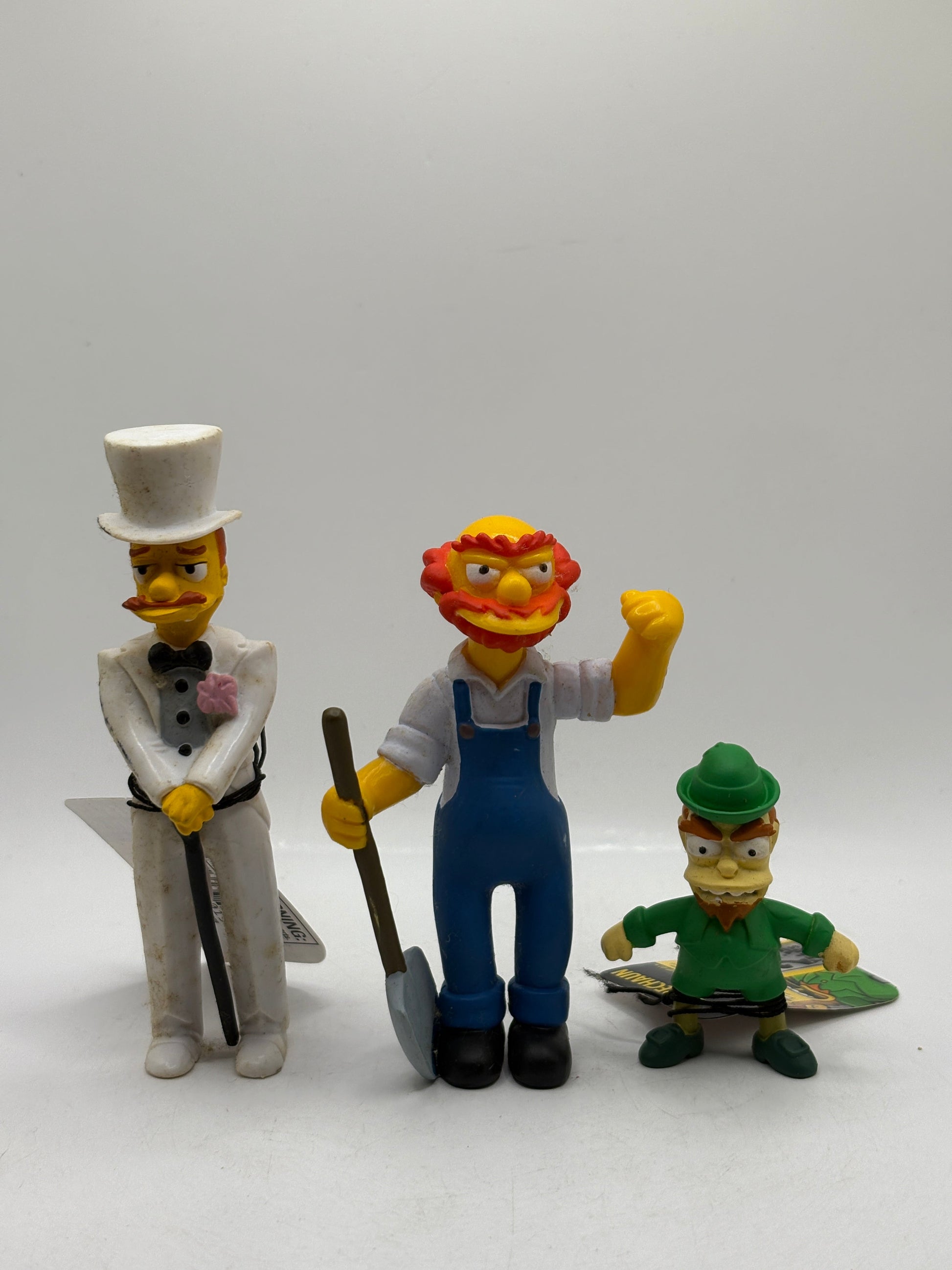 The Simpsons 2005/2009 Willie The Groundskeeper Figure & Leprechaun FRENLY BRICKS - Open 7 Days