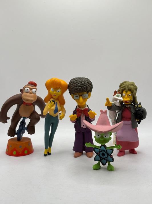 The Simpsons 2005 Action Figure Lot Assorted - Crazy Cat Lady + More FRENLY BRICKS - Open 7 Days