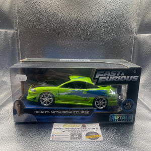Jada Toys 1:24 Brian’s Mitsubishi Eclipse Car #54030 FRENLY BRICKS - Open 7 Days