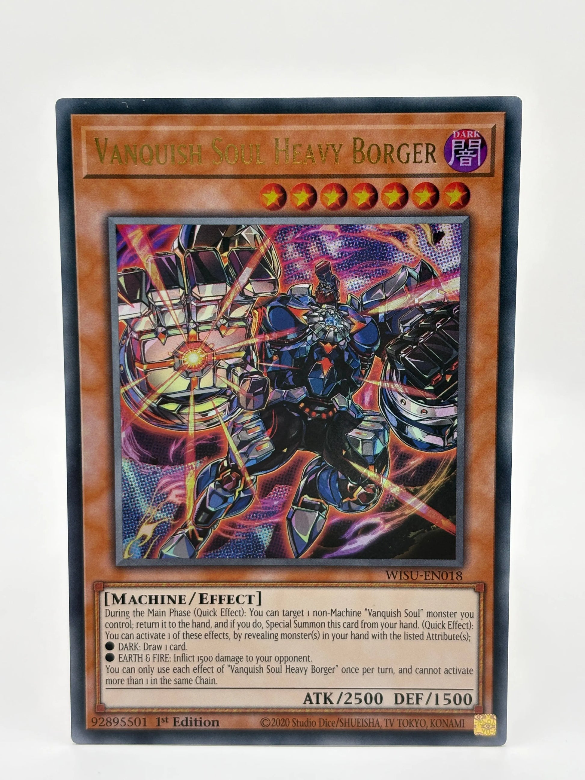 Vanquish Soul Heavy Borger CR #WISU-EN018 Collector's Rare Yu Gi Oh FRENLY BRICKS - Open 7 Days