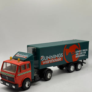 Bunnings Warehouse Truck with Trailer Vehicle Figure Loose FRENLY BRICKS - Open 7 Days