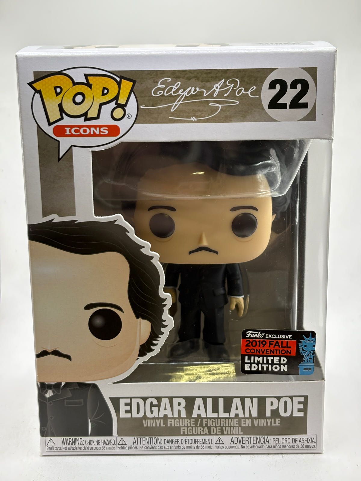 Funko POP! Icons Edgar Allan Poe #22 Edgar Allan Poe 2019 Fall image 1