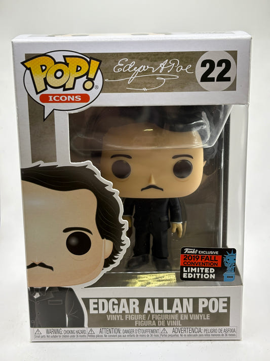 Funko POP! Icons Edgar Allan Poe #22 Edgar Allan Poe 2019 Fall
