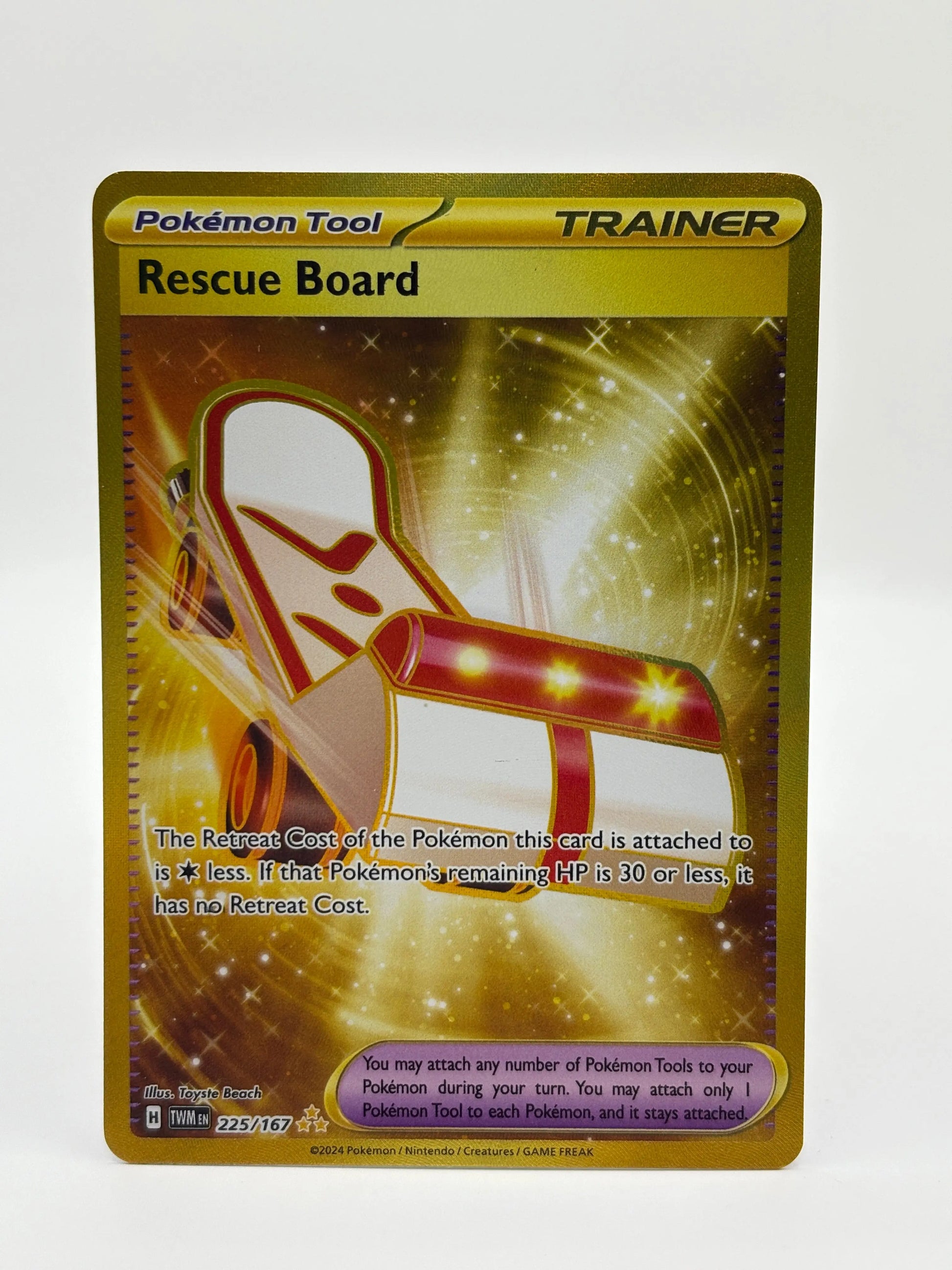 Pokemon TCG Rescue Board 225/167 Twilight Masquerade Gold Rare NM FRENLY BRICKS - Open 7 Days