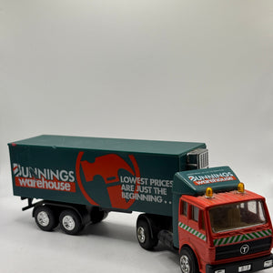 Bunnings Warehouse Truck with Trailer Vehicle Figure Loose FRENLY BRICKS - Open 7 Days