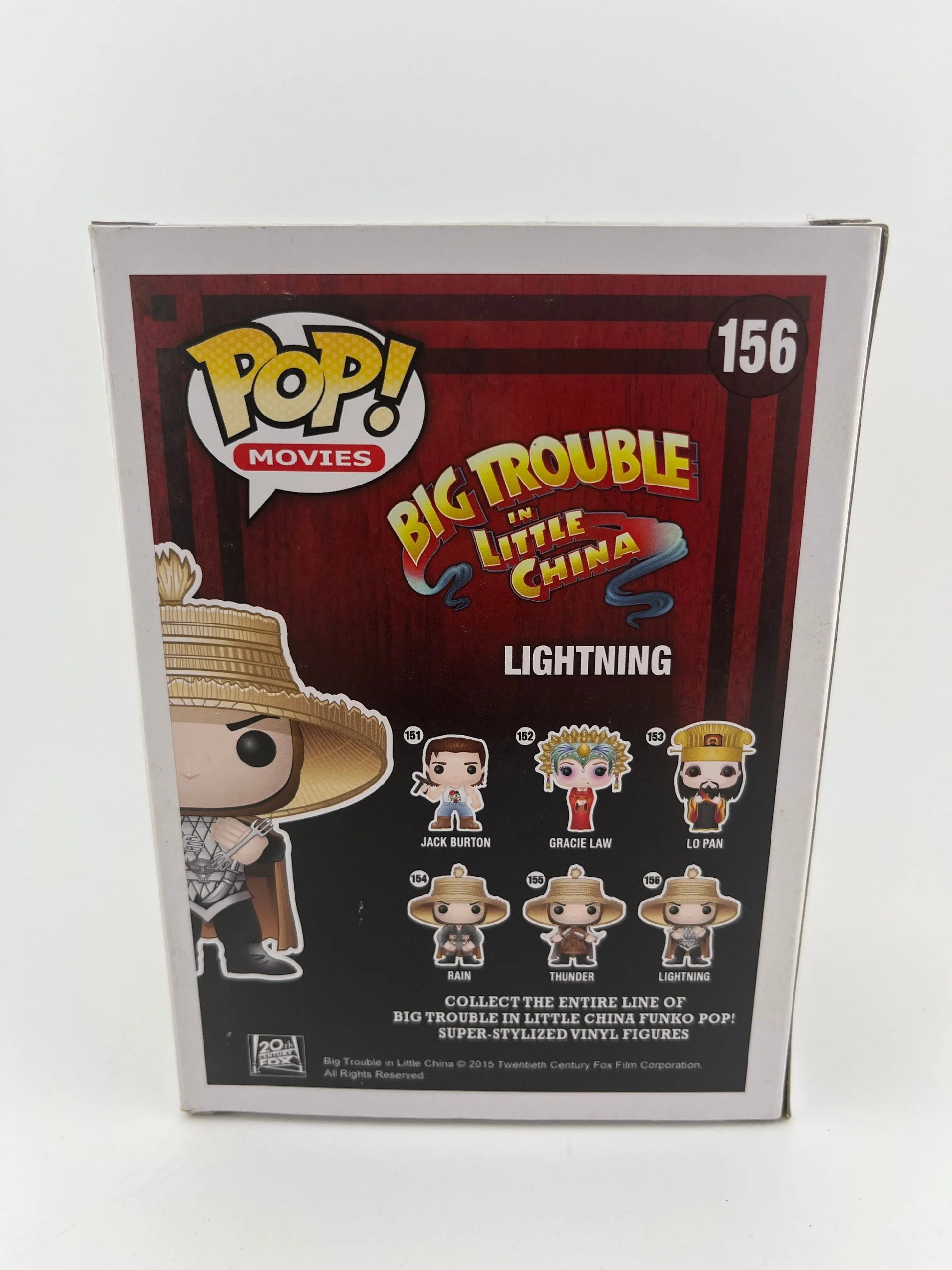 Funko POP Movies Big Trouble In Little China LIGHTNING #156 Vinyl Figure WORN FRENLY BRICKS - Open 7 Days