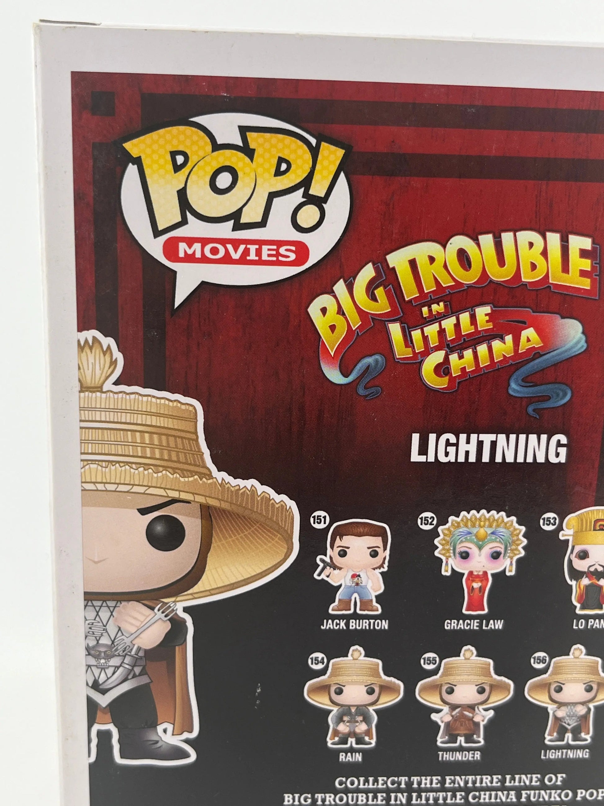 Funko POP Movies Big Trouble In Little China LIGHTNING #156 Vinyl Figure WORN FRENLY BRICKS - Open 7 Days