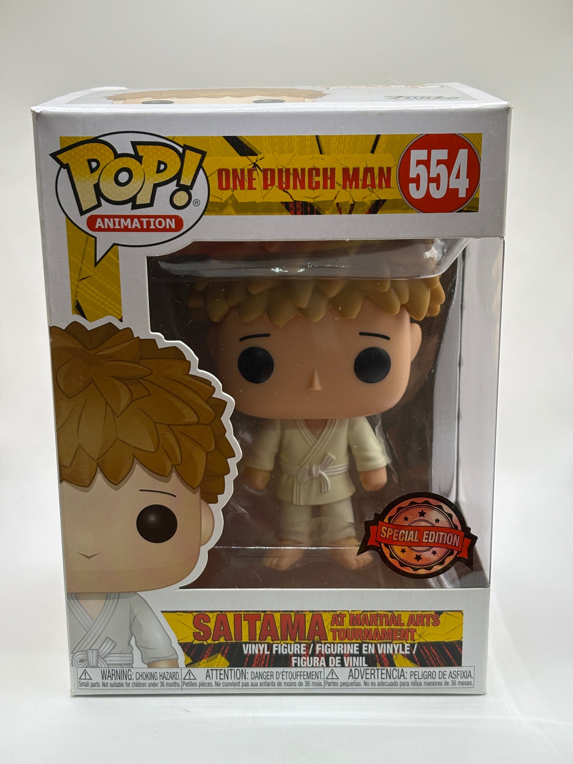 Funko POP! Animation One Punch Man #554 Saitama at Martial Arts Tournament SE FRENLY BRICKS - Open 7 Days