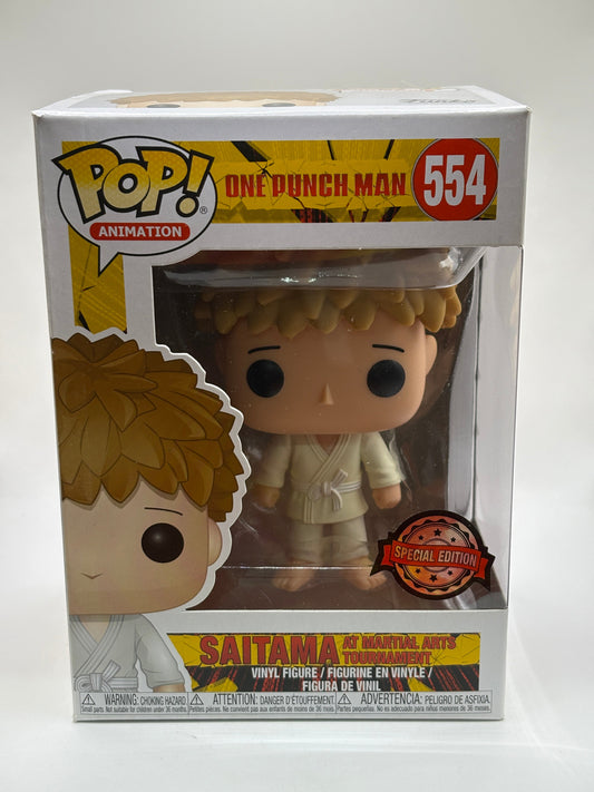Funko POP! Animation One Punch Man #554 Saitama at Martial Arts Tournament SE FRENLY BRICKS - Open 7 Days