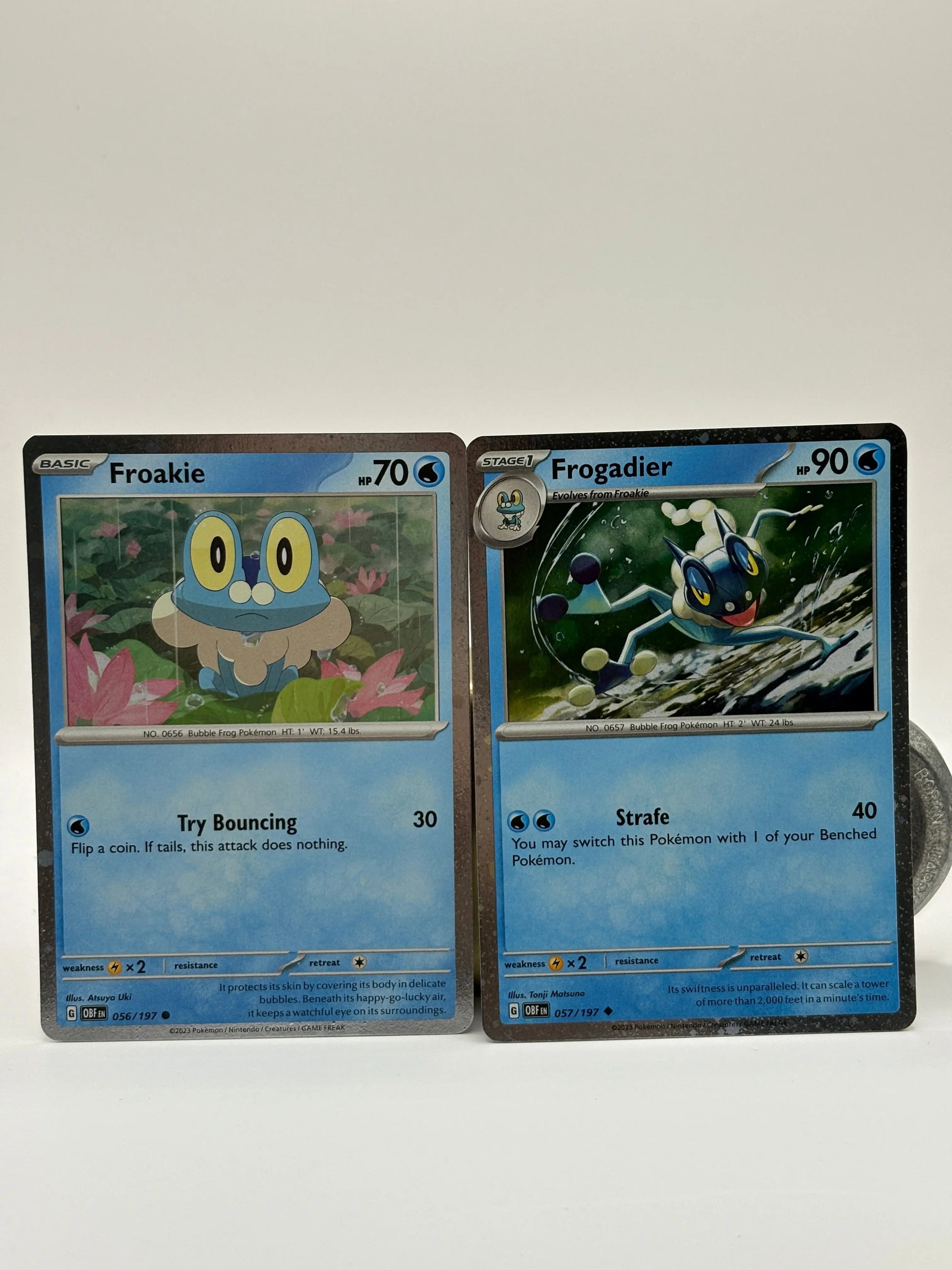 Greninja EX SVP132 Promo Card Holo - Frogadier and Froakie Cosmo Foil NM FRENLY BRICKS - Open 7 Days