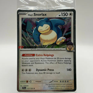 Hop's Snorlax 117/159 EB Games-Stamped Promo - Pokemon Card Sealed FRENLY BRICKS - Open 7 Days