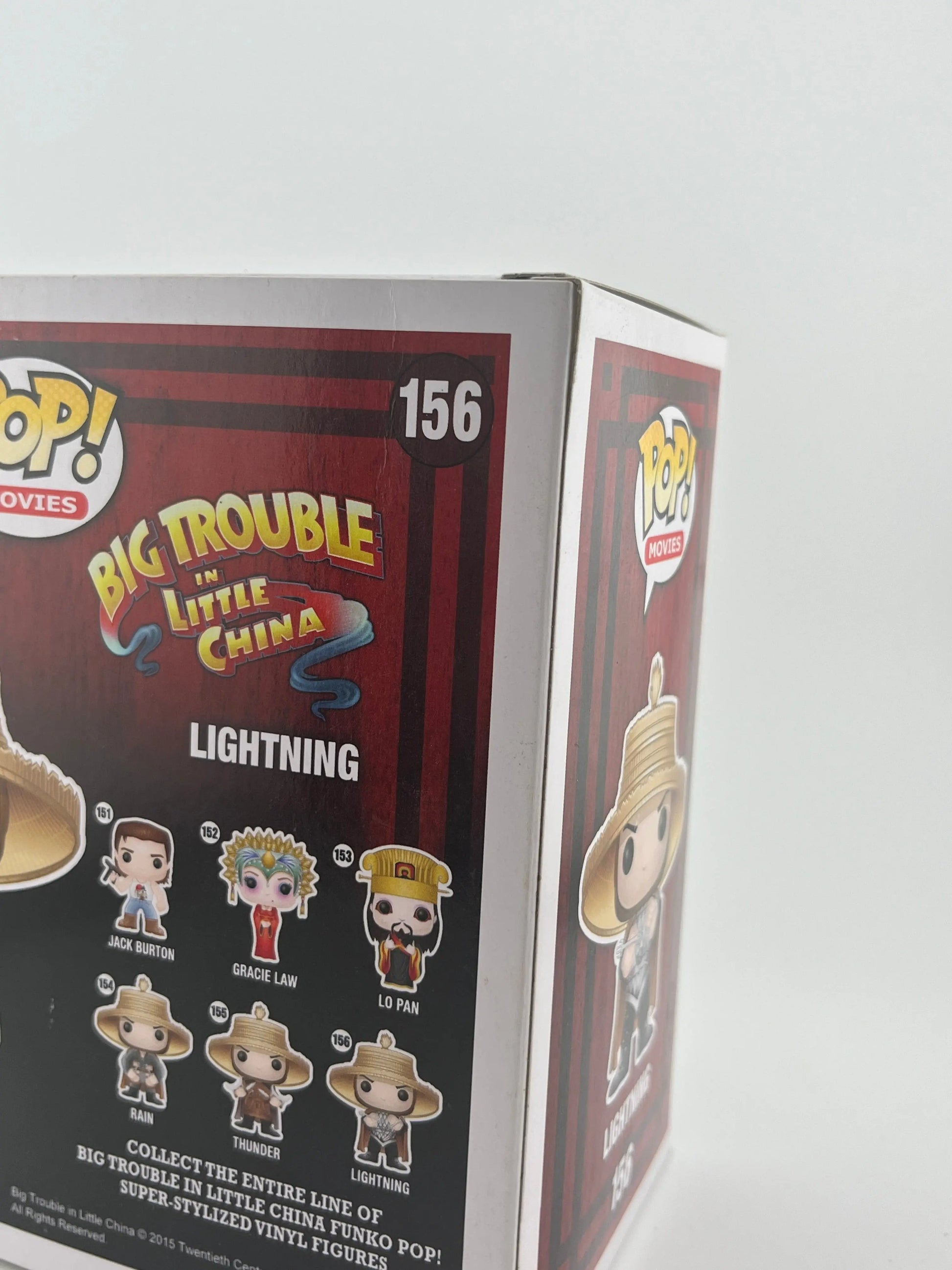 Funko POP Movies Big Trouble In Little China LIGHTNING #156 Vinyl Figure WORN FRENLY BRICKS - Open 7 Days