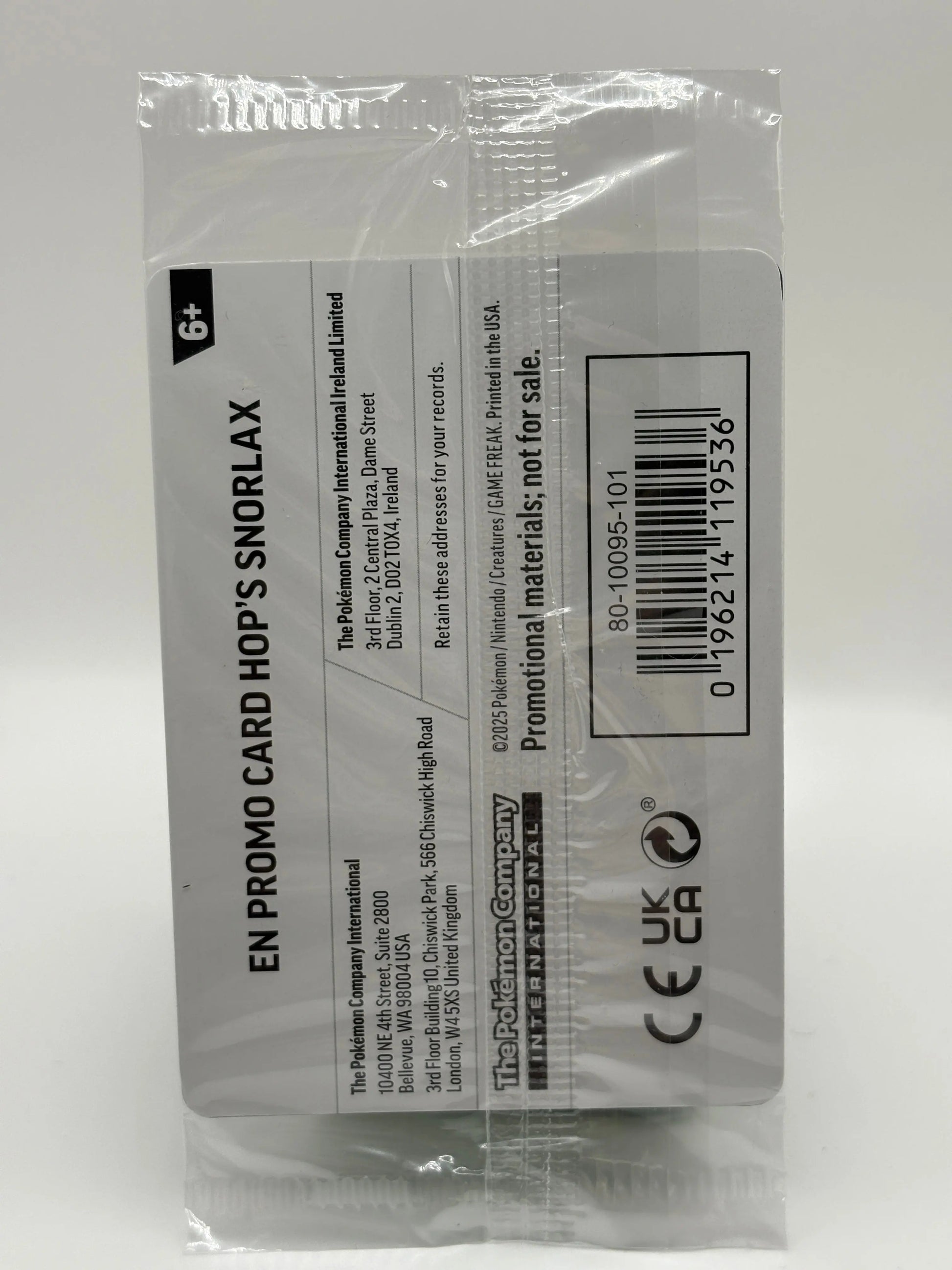 Hop's Snorlax 117/159 EB Games-Stamped Promo - Pokemon Card Sealed FRENLY BRICKS - Open 7 Days