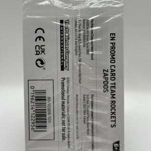 EB Games Team Rocket’s Zapdos 070/182 Destined Rivals Stamped Promo SEALED FRENLY BRICKS - Open 7 Days