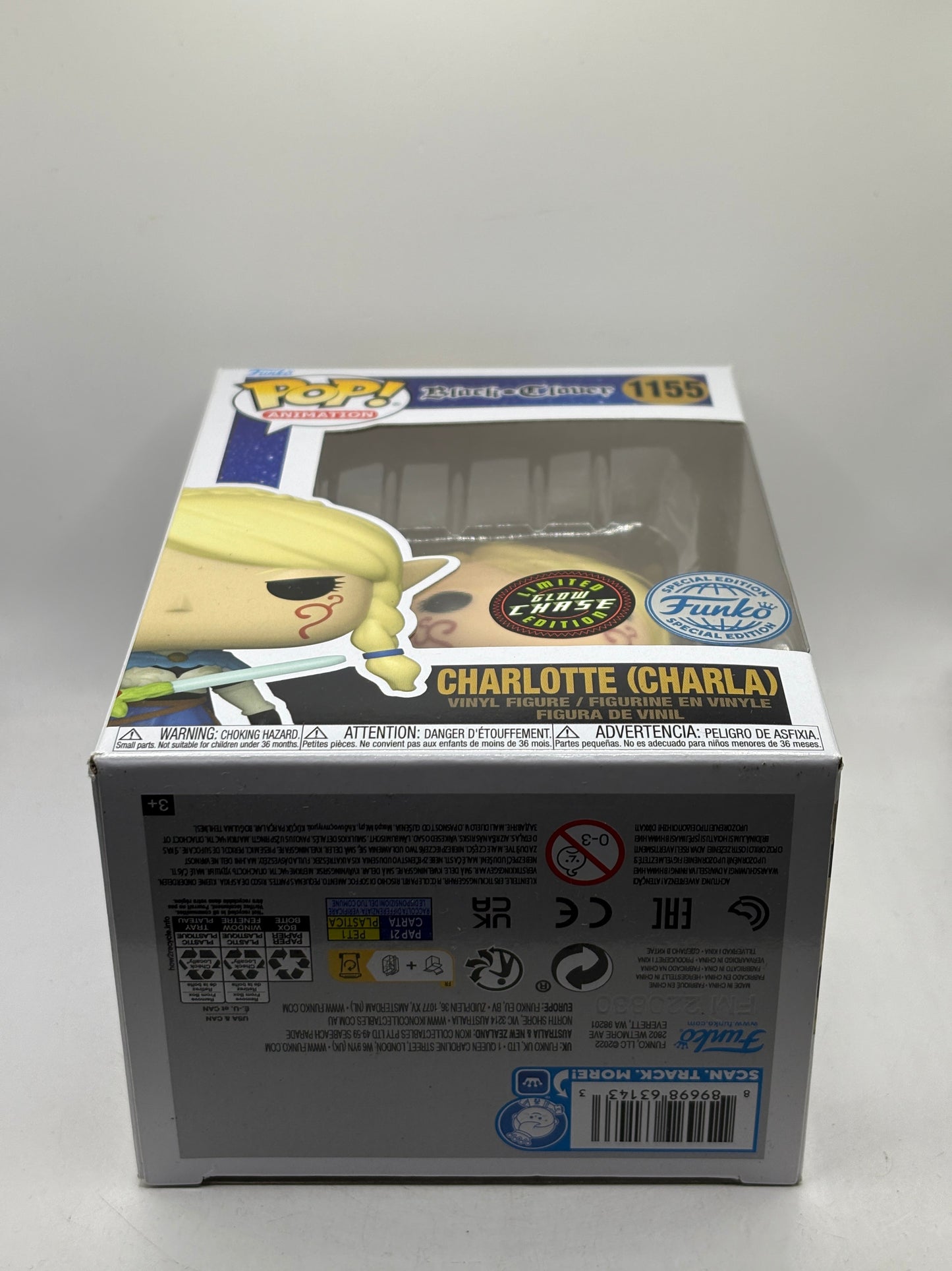 Funko POP! Animation Black Clover #1155 Charlotte (Charla) Limited Glow Chase FRENLY BRICKS - Open 7 Days