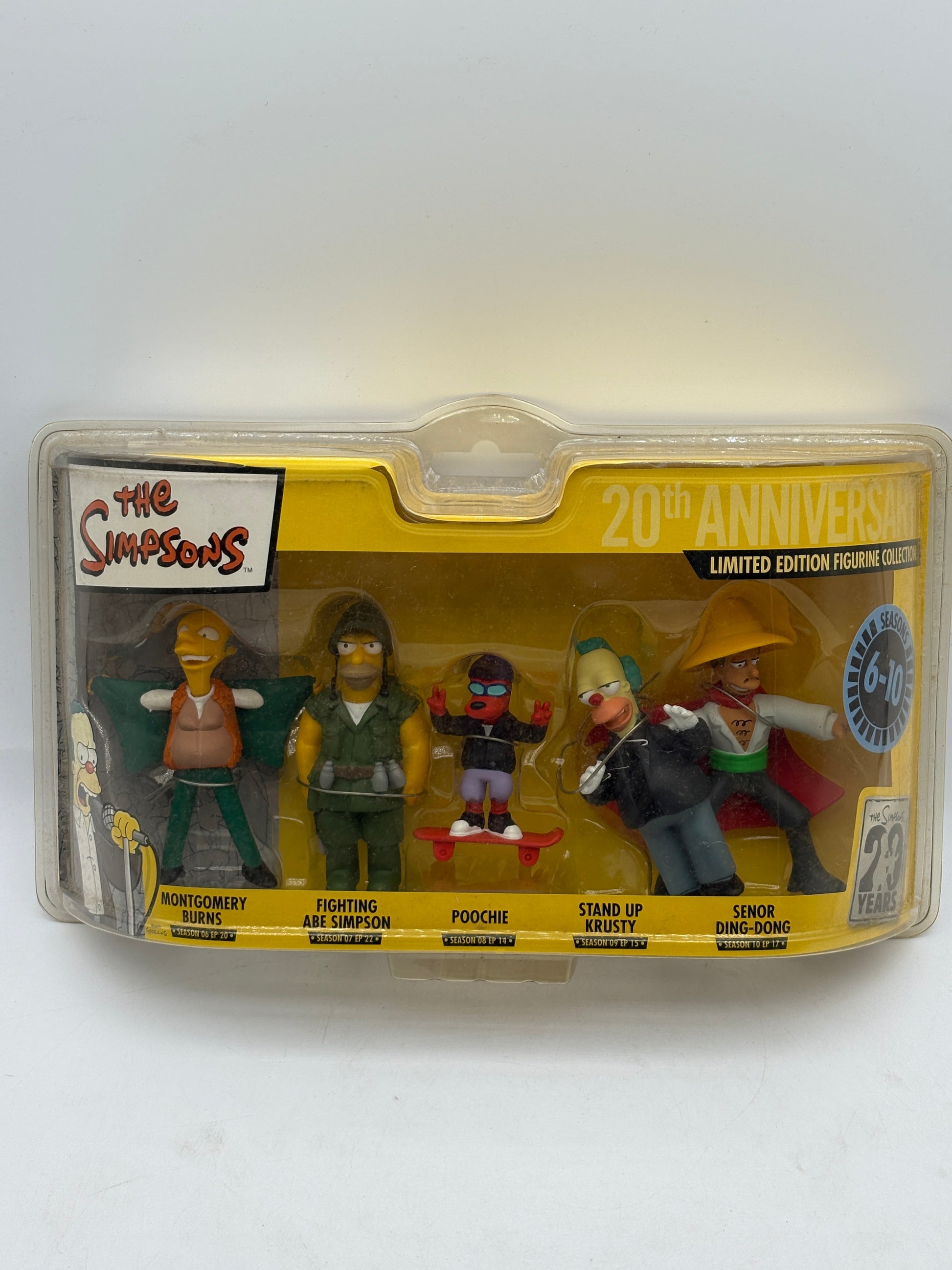 The Simpsons 20th Anniversary Limited Edition 5 Figurine Collection Season 6-10 FRENLY BRICKS - Open 7 Days