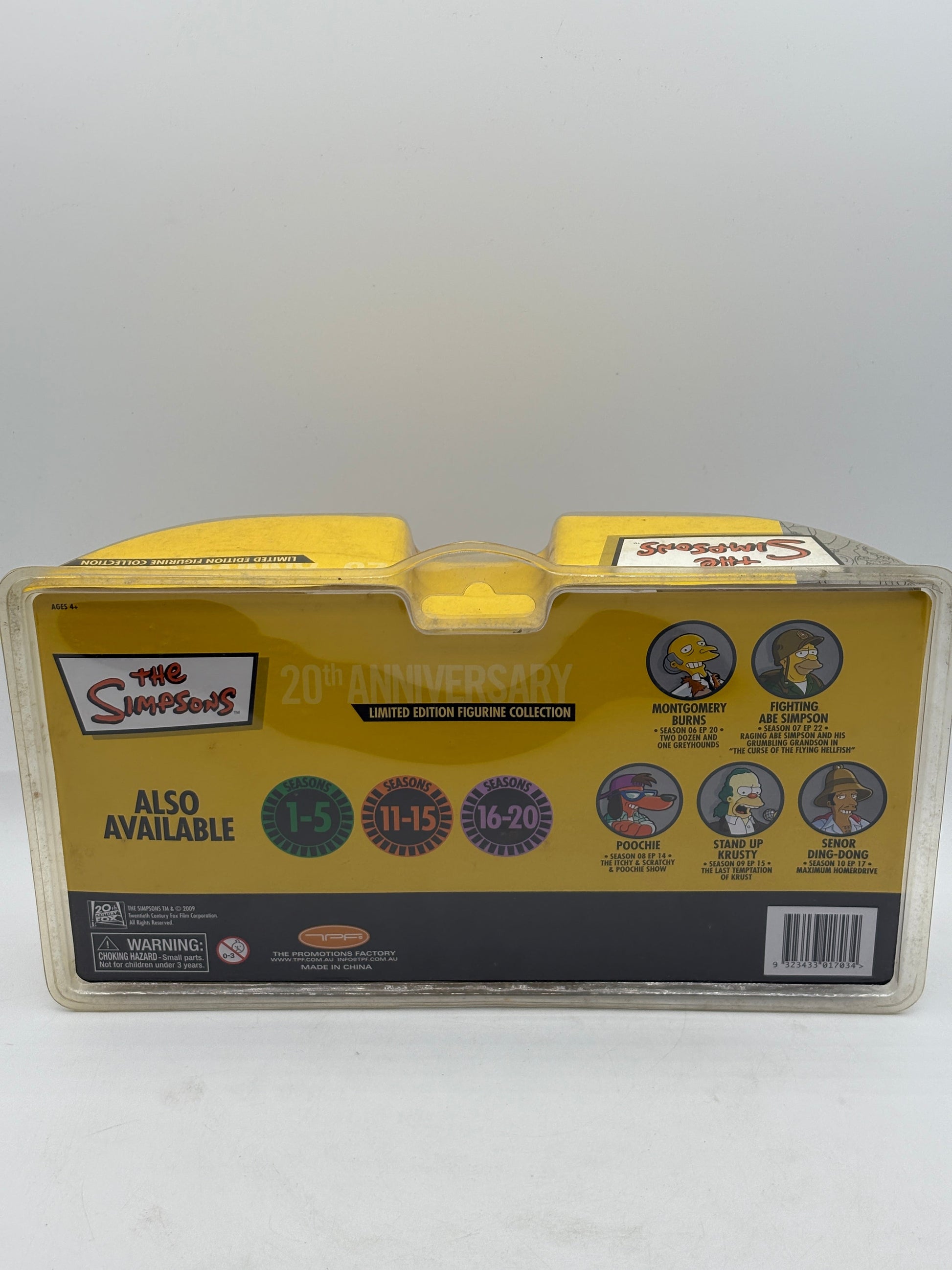 The Simpsons 20th Anniversary Limited Edition 5 Figurine Collection Season 6-10 FRENLY BRICKS - Open 7 Days