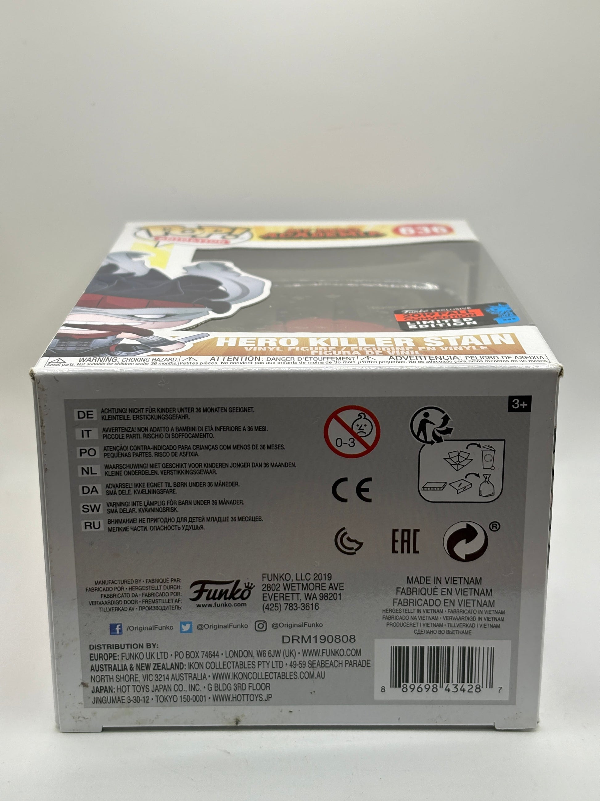 Funko POP! Animation My Hero Academia #636 Hero Killer Stain 2019 Fall FRENLY BRICKS - Open 7 Days