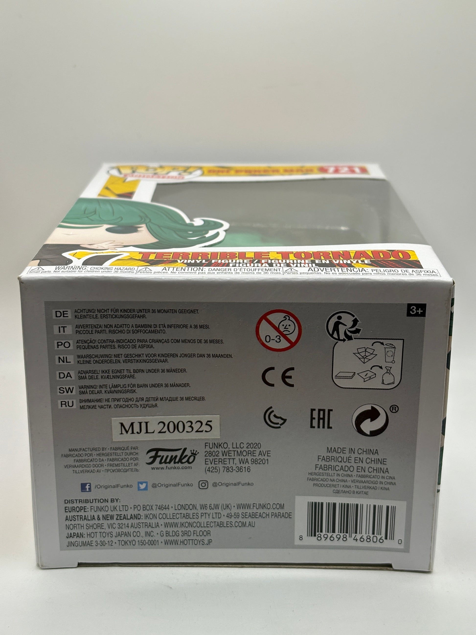 Funko POP! Animation One Punch Man #721 Terrible Tornado Vinyl Figure FRENLY BRICKS - Open 7 Days